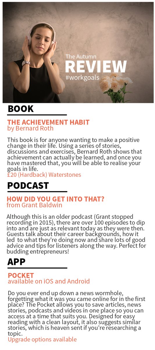 Helping you to achieve your #workgoals!
Sometimes a change in the season can make you think deeply about your current work situation, and what your work goals are. If you need inspiration, motivation or simply want to keep track of current topics, read on:
