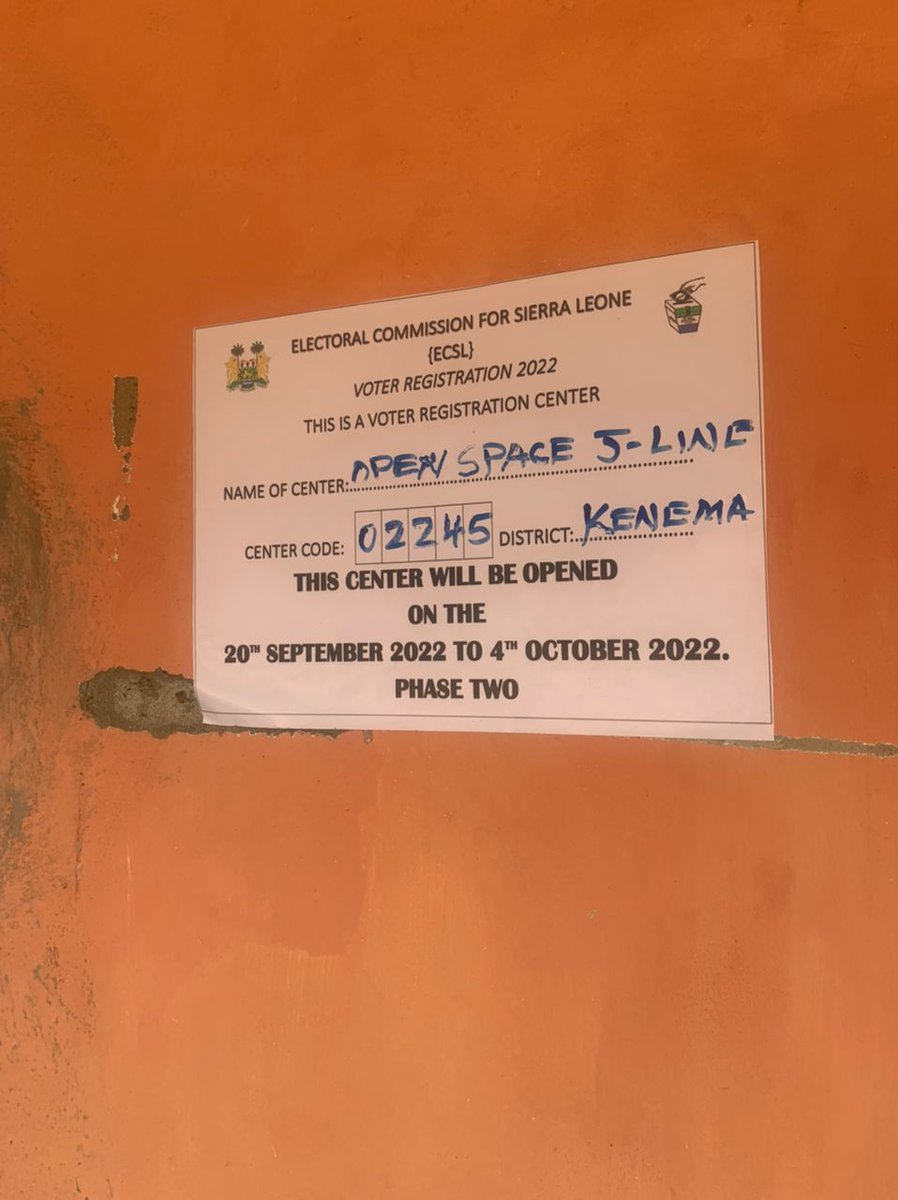 The Electoral Commission for Sierra Leone tweet media