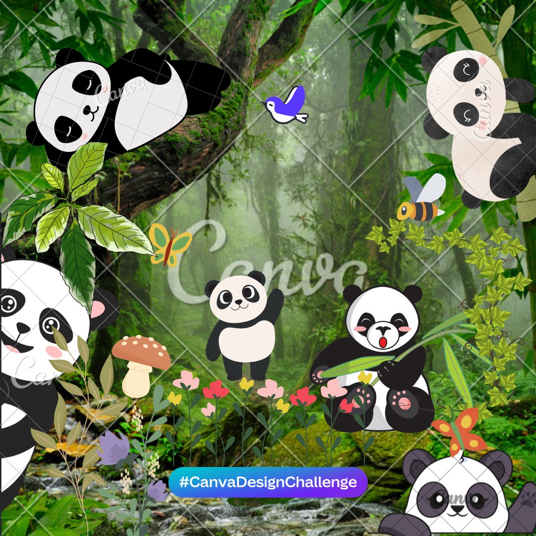 shamal_sukam's tweet image. #CanvaDesignChallenge #pandadesign #CanvaPandaDesignChallenge #canvacreate #canva
