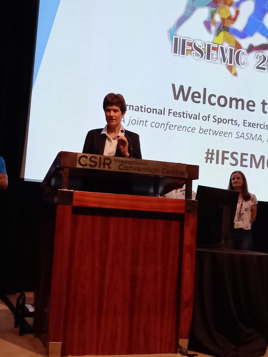 BiokineticsSA's tweet photo. Q and Answering with Prof @DocPluim at the #IFSEMC #LTMIC #SASMA #PASHDA #SASB
#professionalcollaboration
#Internationalconference
#exerciseismedicine 
#sportsmedicine
#exerciserehabilitation 
#acsm #bjsm  #Lifethroughmovement
#biokineticssa
#nextlevelbio
#thefuturebio https://t.co/ENMYrvaOGA