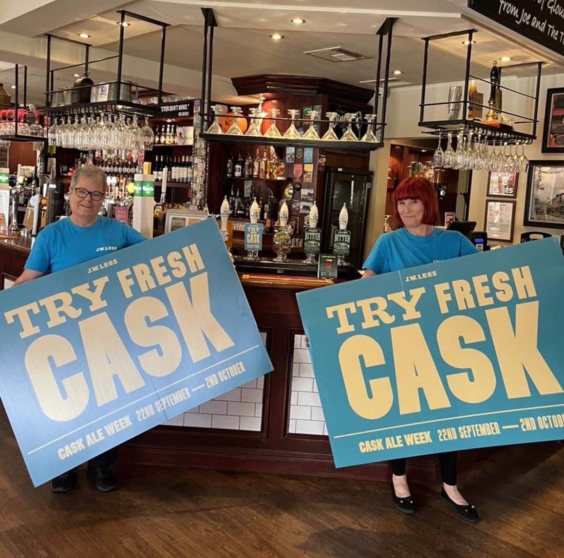 JWLeesBrewery's tweet photo. It’s great to see our team members getting involved with Cask Ale Week 🍻
Make sure you visit your local JW Lees and #TryCask 🍺 https://t.co/VOnccqJqiP