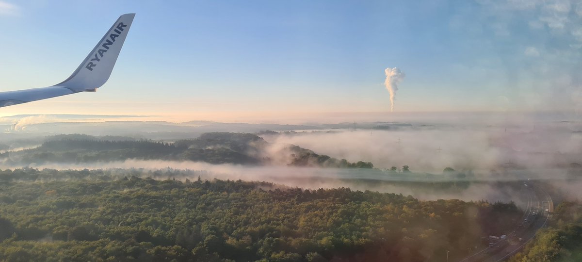 JMatviyuk's tweet photo. Foggy morning in #Luxembourg 
The Cattenom nuclear plant is visible in the distance. https://t.co/kNQbXko7Bq