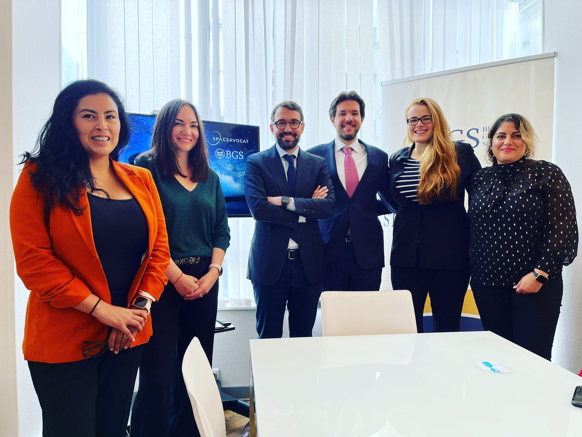 SPACEAVOCAT (@spaceavocat) on Twitter photo It was a pleasure having <a href="/BerkeleyGlobalS/">Berkeley Global Society</a> members over for the traditional SpaceLaw Breakfast at SPACEAVOCAT HQ 🚀
We discussed key topics including space debris, space resources and the current international context.
See you tomorrow at the #BGS Gala 🤵🏻♂️
#ParisDays #alumni It was a pleasure having <a href="/BerkeleyGlobalS/">Berkeley Global Society</a> members over for the traditional SpaceLaw Breakfast at SPACEAVOCAT HQ 🚀
We discussed key topics including space debris, space resources and the current international context.
See you tomorrow at the #BGS Gala 🤵🏻♂️
#ParisDays #alumni