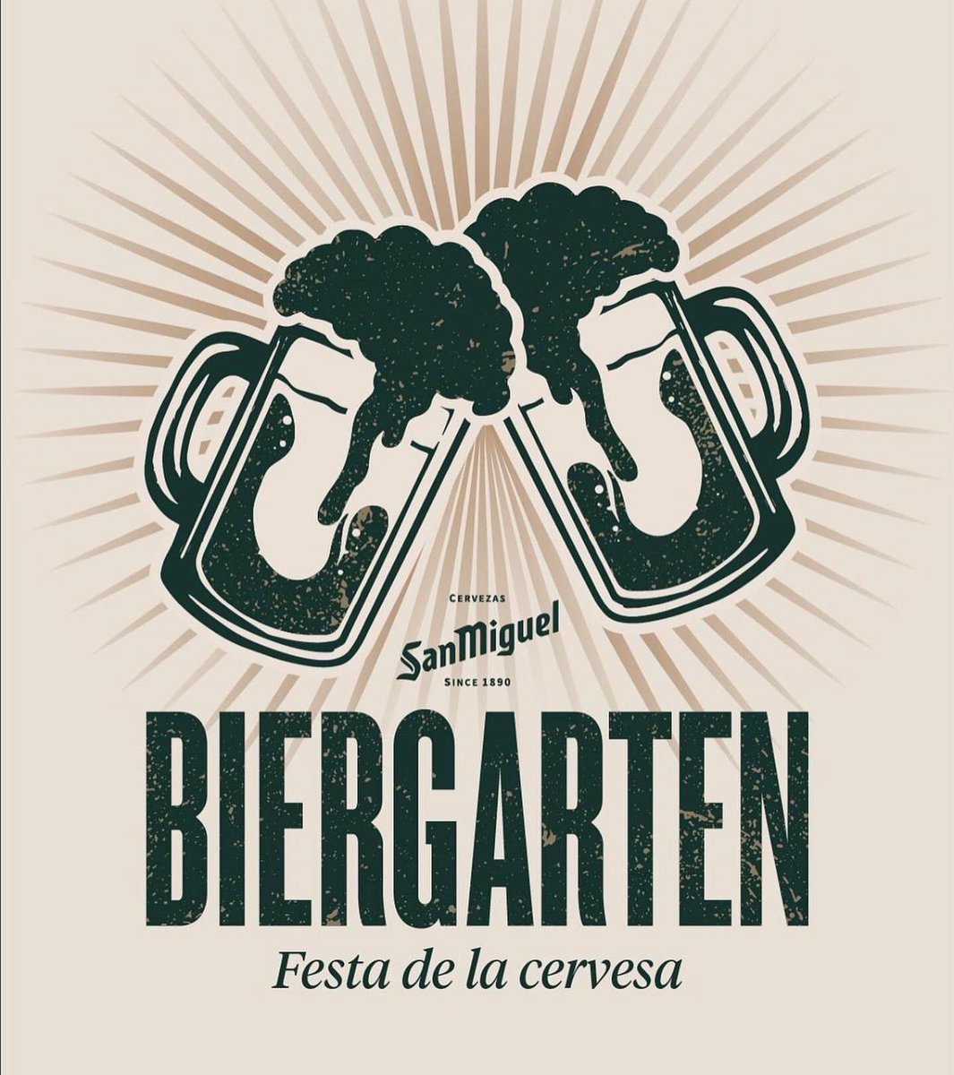 COSERAL's tweet photo. Este finde nos vemos en #Biergarten del #PobleEspanyol.
Ven y encontrarás una gran selección de #cervezas 🍻 para acompañar unos deliciosos #Frankfurt, #Brawrust, , Currywurst...🌭
#Biergarten #Barcelona #Cerveza #Frankfurt #FiestaDeLaCerveza #Coseral #Beer #SanMiguel https://t.co/gqRAHDb1GR