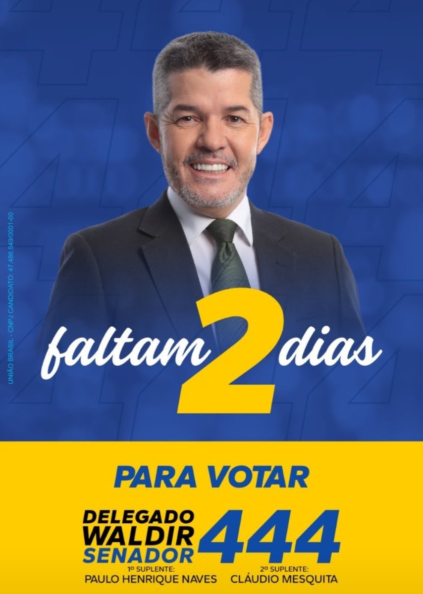 _delegadowaldir's tweet photo. Só pra lembrar vocês que no domingo todo mundo vai de 4️⃣4️⃣4️⃣.

Uma sexta-feira abençoada a todos! https://t.co/KXiEdMThyA