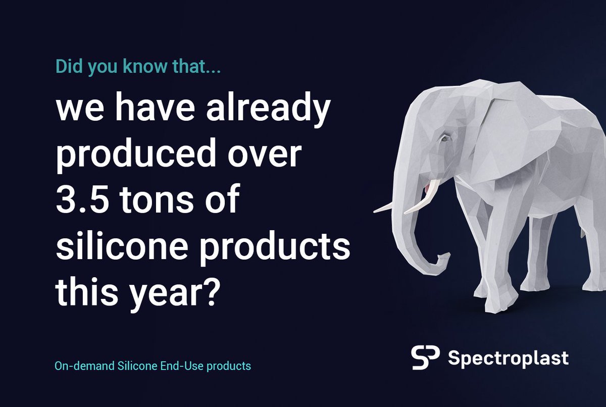 Did you know that a female #elephant weighs over 3 tons on average?🐘

Hard to imagine that our manufactured silicone products this year exceed the weight of a full-grown lady elephant.👆Who knows, we may even reach the weight of a bull elephant by the end of the year.🤔🚀