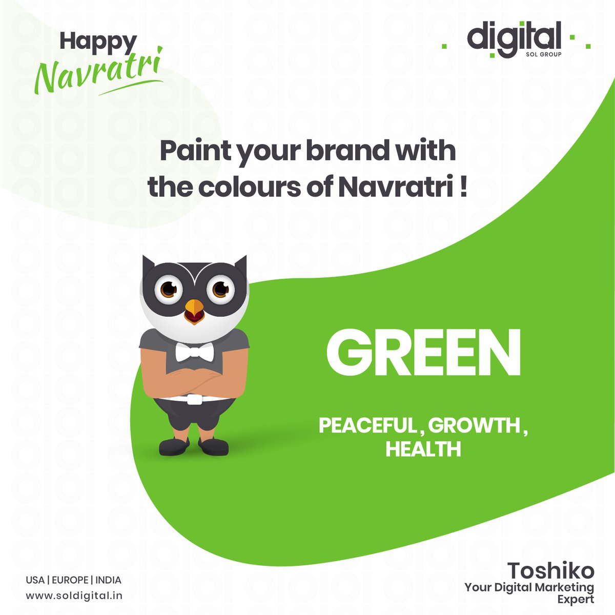 SOLDigital4's tweet photo. This Navratri, understand what your brand colours mean! Happy Navratri!

Visit Our Website- https://t.co/QMhSSj7EnU

#soldigital #digitalmarketing #onlinemarketingagency #contentmarketing #socialmediamarketing #brandingtips #digital #toshiko https://t.co/EnSIblluuz