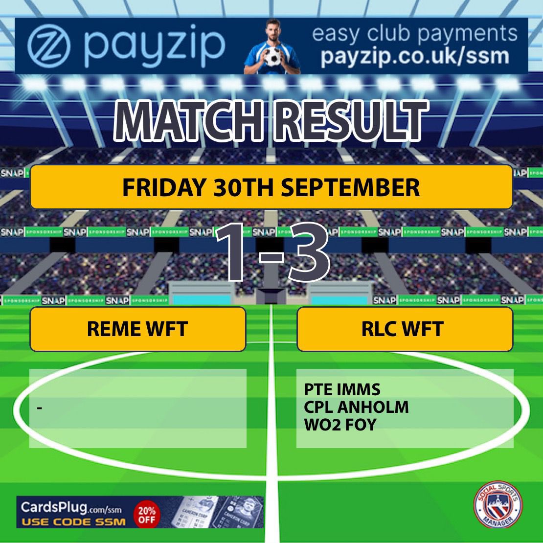 RLC FA (@rlc_fa) on Twitter photo 🚨RLC Women’s Team🚨
First game of the season in the Channing Day League today!
First up for the RLC was away to <a href="/FA_REME/">REME Football Association 🇹🇩⚽️</a>. A slow start for RLC but we battled hard throughout the 90 minutes and eventually ended up as 3-1 winners⚽️👏🏻
#WeAreTheRLC
<a href="/RLCCorpsSM/">RLC Corps Sergeant Major</a> <a href="/UKArmyLogistics/">The Royal Logistic Corps</a> 🚨RLC Women’s Team🚨
First game of the season in the Channing Day League today!
First up for the RLC was away to <a href="/FA_REME/">REME Football Association 🇹🇩⚽️</a>. A slow start for RLC but we battled hard throughout the 90 minutes and eventually ended up as 3-1 winners⚽️👏🏻
#WeAreTheRLC
<a href="/RLCCorpsSM/">RLC Corps Sergeant Major</a> <a href="/UKArmyLogistics/">The Royal Logistic Corps</a>
