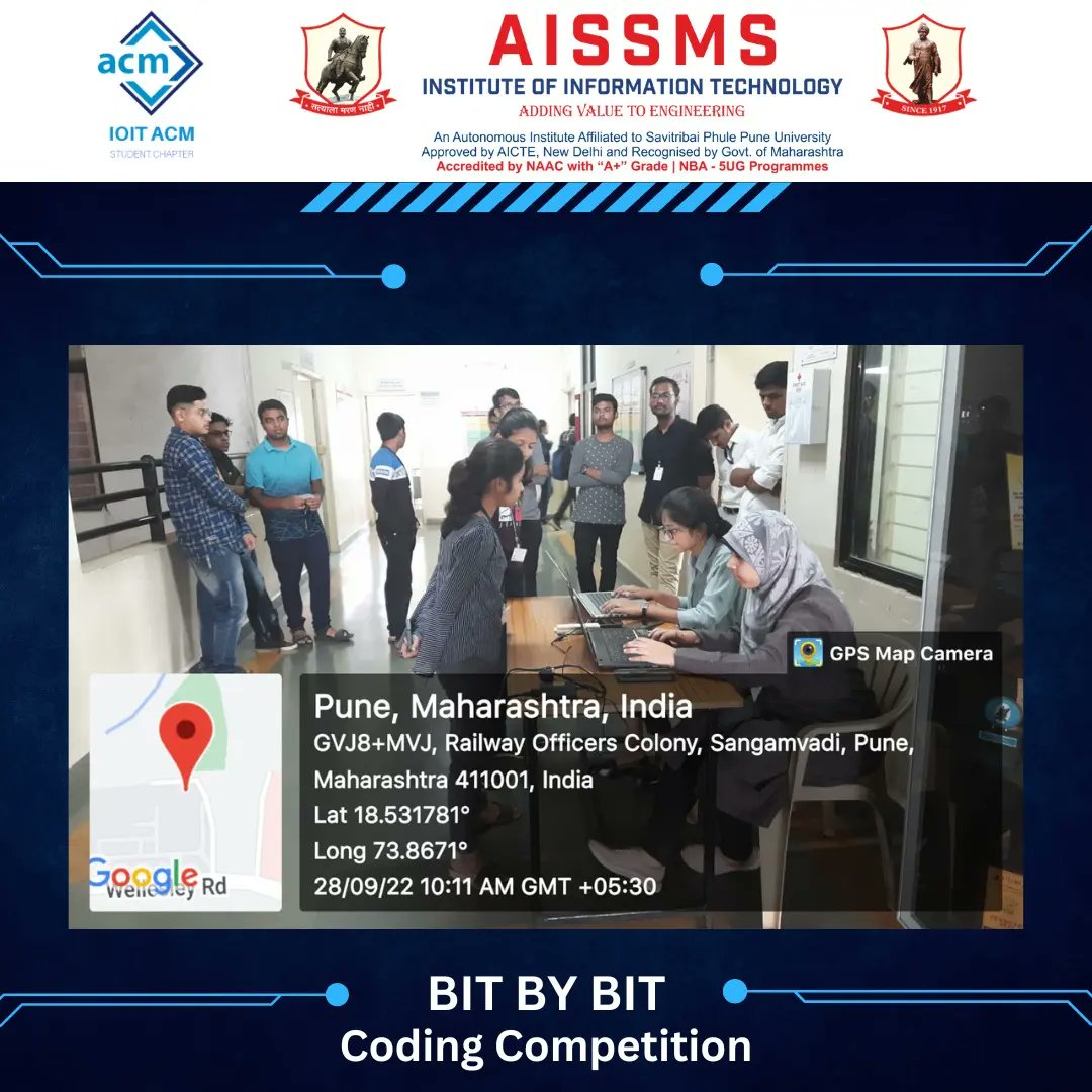 IOIT_ACM's tweet image. &quot;Competiton is the best Motivation&quot;💯

@IOIT_ACM  conducted #BIT_BY_BIT a #coding_competition on 28th September 2022. It was an #opportunity given to students to test their skills in coding and win exciting prizes. 

@Indiaacm @AISSMS_IOIT
#Coding #CompetitionTime #Event #Pune