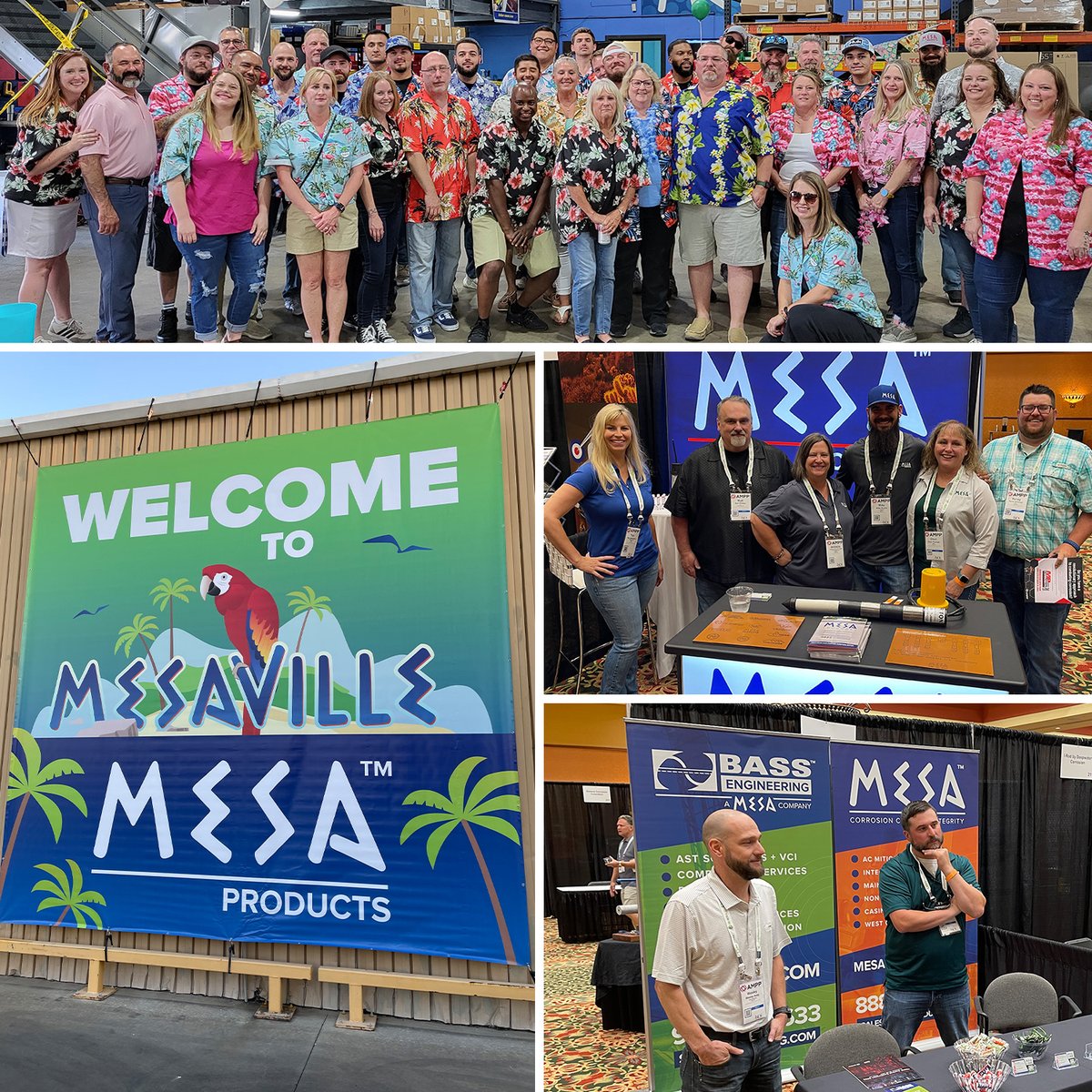 A few highlights from our week in Tulsa! We had a great time visiting with all those who stopped by our Booth at #AMPP Central or made it to our MESAVille event! 🌴 #MESAVille #CorrosionControl #amppcentral