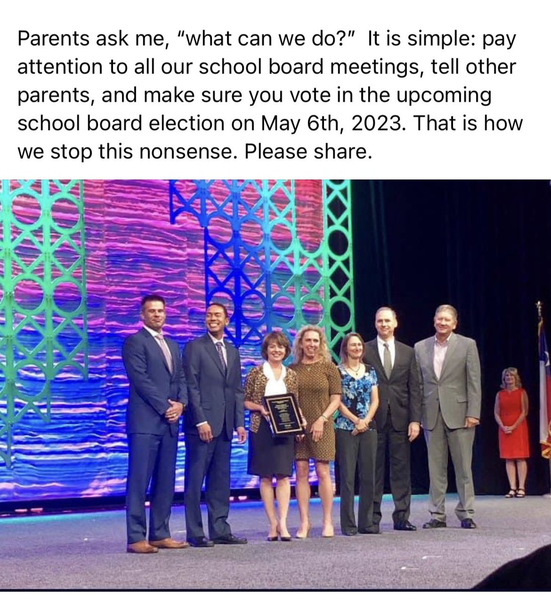 Southlake4All's tweet photo. A prescient reminder of what happens when your school board gets taken over. We’ve seen a similar and rapid backslide in Southlake Carroll, where politics are now centered instead of students. https://t.co/fDZ4fwyj04