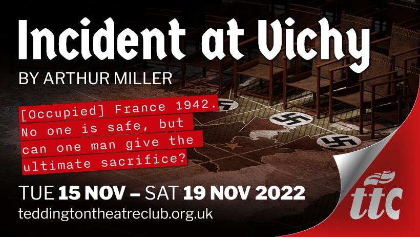 Box office now open for our studio production, Incident At Vichy by #ArthurMiller <a href="/hhilltheatre/">Hampton Hill Theatre</a> For tix visit bit.ly/3crz4bT <a href="/LozKeal/">Loz Keal</a> <a href="/flyinghumanist/">Jim Trimmer #Harry Dikulos</a> <a href="/HarryMedawar/">Tony Medawar (Harry Medawar)</a> <a href="/AMillerSociety/">Arthur Miller Society</a>.