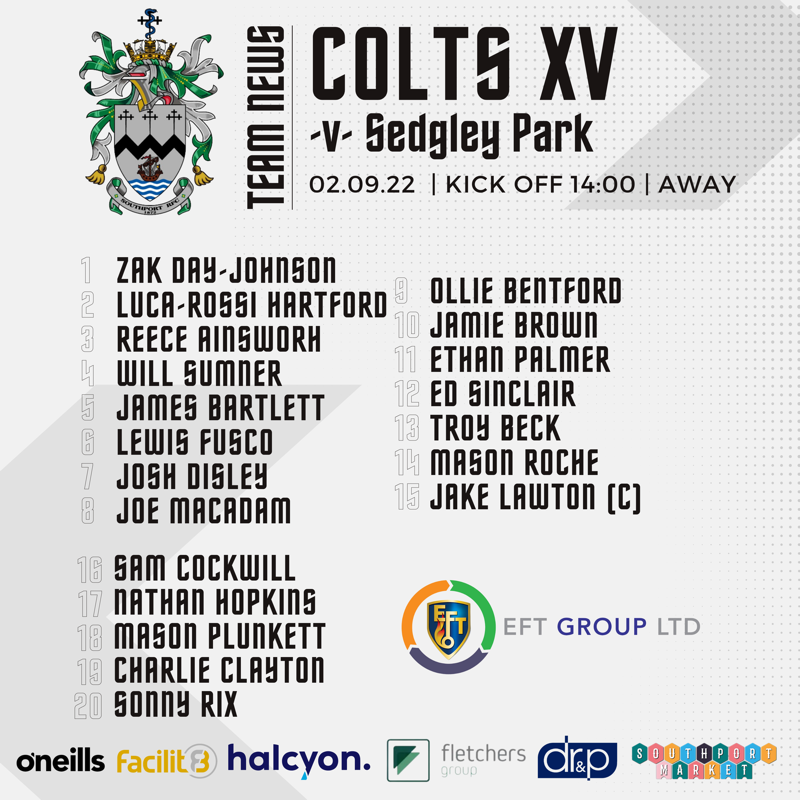 SouthportRFC's tweet photo. ๐ ๐๐๐๐ฆ ๐๐๐ฐ๐ฌ | Here is the weekend team news for the #FirstXV, #ThirdXV, @SouthportLadies & #Colts.
๐ฃ๏ธ All on the road as we travel to @WestParkRFC, @portsunlightrfc, @ChesterDevas & @SedgleyTigers!