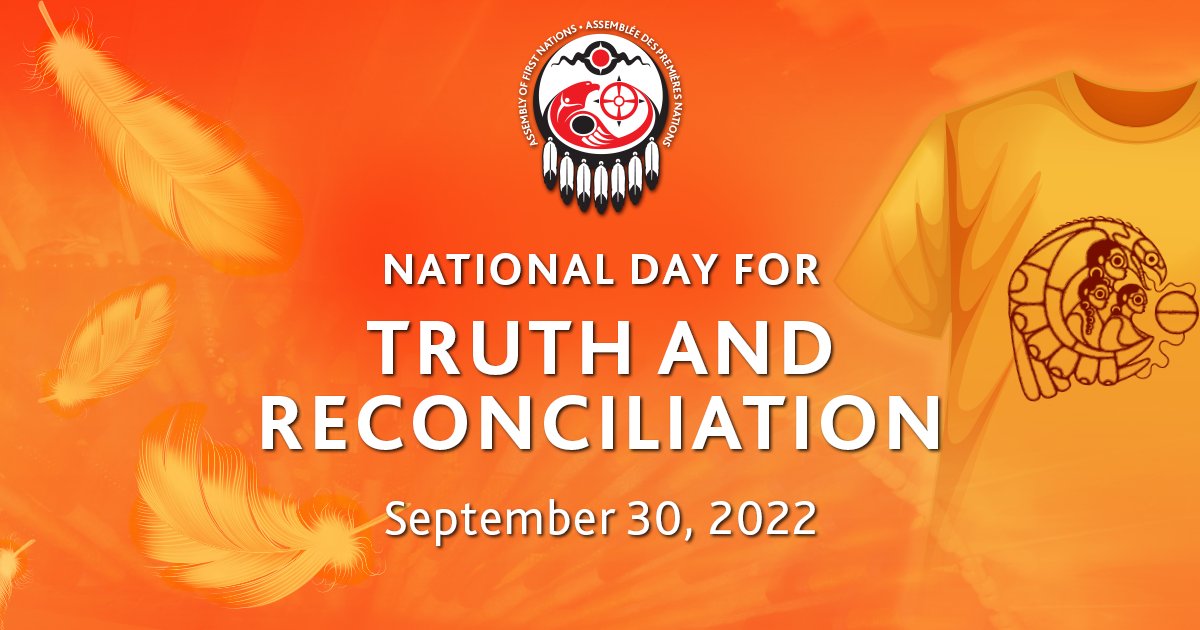 On #OrangeShirtDay and the National Day for Truth and Reconciliation, the AFN honours all #ResidentialInstitution Survivors and their families and encourages all Canadians to commit to #reconciliation to build a brighter future for this generation and the next #7generations.