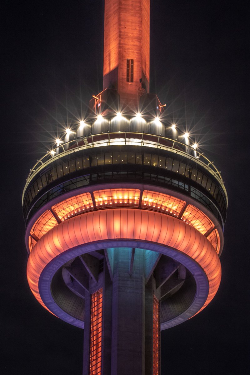 Tonight the #CNTower will be lit orange for the National Day for Truth and Reconciliation and Orange Shirt Day #EveryChildMatters 🧡