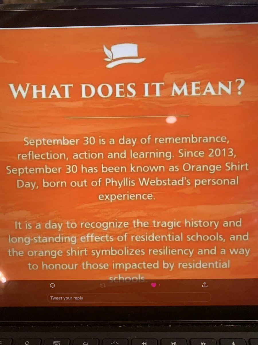 Today is #nationaldayfortruthandreconcilliation #everychildmatters