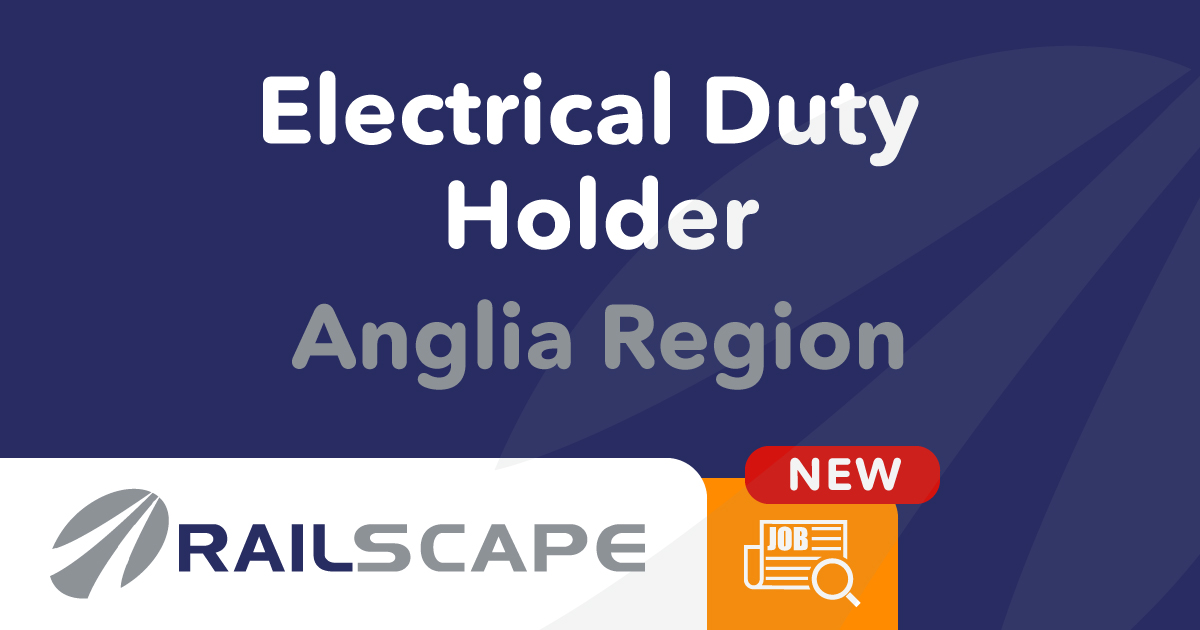 We currently have a fantastic opportunity for an Electrical Duty Holder to join our business and be part of a new and exciting era in our newly formed M&amp;E team.

Read more here: bit.ly/3SIH2fZ

#jobvacancies #newjob #jobs #railwayjobs #electricaldutyholder #angliajobs