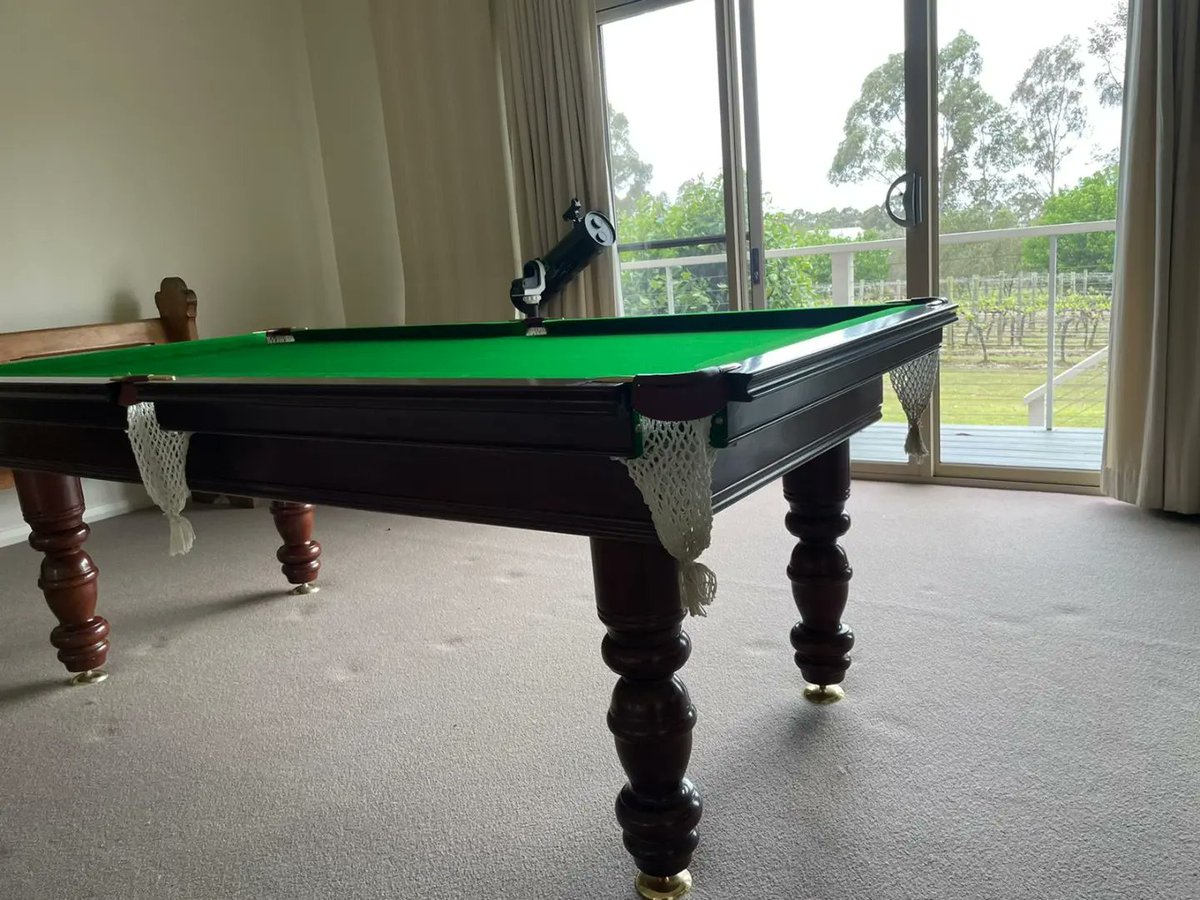 MasterBilliards's tweet photo. Early morning rise!

The Master Team dismantled this 7ft x 3ft6in Master Table and relocated it from Epping to Cessnock.

What a gorgeous winery view whilst playing a great game of pool.

☎️ 9683 4524
📍 Shop 5/40 Sterling Road Minchinbury NSW 2770
🌎 https://t.co/TlUNaPi4zO https://t.co/KLNUxRFRv8