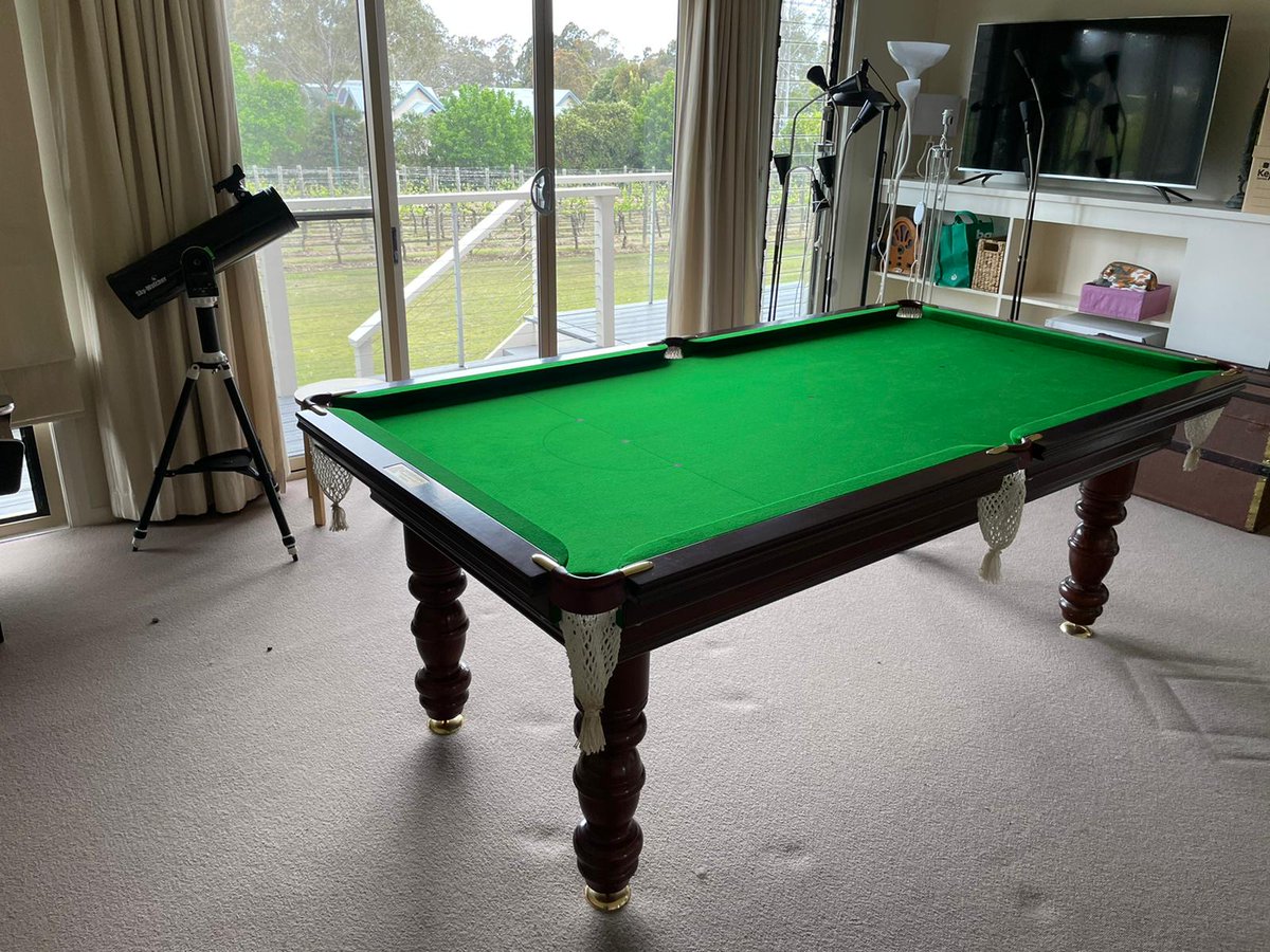 MasterBilliards's tweet photo. Early morning rise!

The Master Team dismantled this 7ft x 3ft6in Master Table and relocated it from Epping to Cessnock.

What a gorgeous winery view whilst playing a great game of pool.

☎️ 9683 4524
📍 Shop 5/40 Sterling Road Minchinbury NSW 2770
🌎 https://t.co/TlUNaPi4zO https://t.co/KLNUxRFRv8