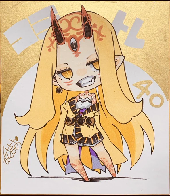 1日で描いた本と色紙を少々描きました(●'ω`●)来月はも少しお絵描きに時間割きます☆ミ #今月描いた絵を晒そう 