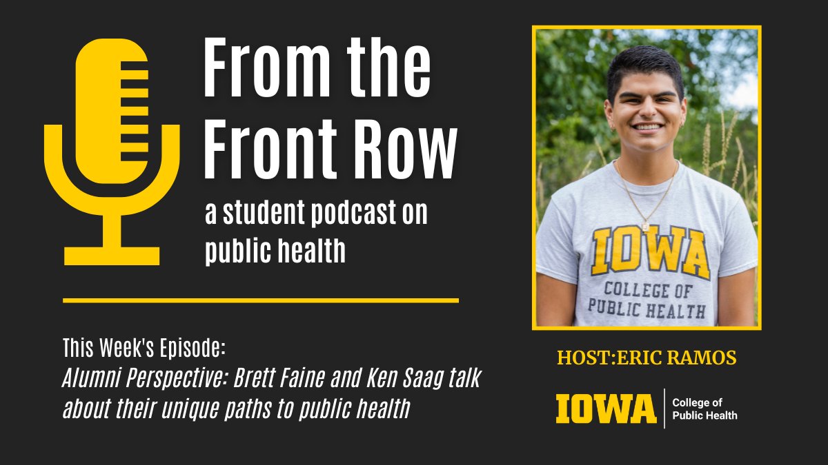 Join Eric for a terrific chat with our 2022 Outstanding Alumni Award recipients, Brett Faine and Ken Saag. Great perspectives on different paths into #publichealth and advice for current students. Find us on iTunes and Spotify or click bit.ly/3BZ3if2 @bfaine1 @KenSaag