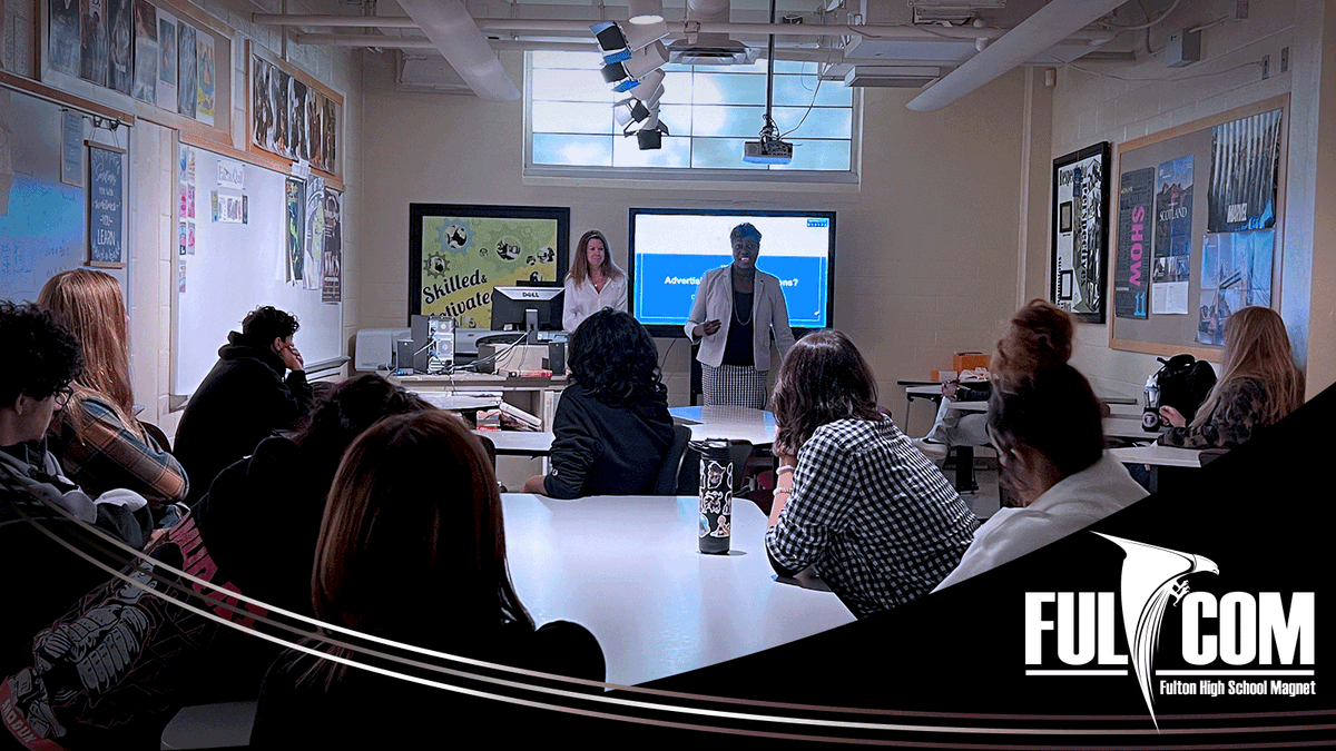 MsCampbell6's tweet photo. Thank you CCI &amp; The Tombras School of Advertising &amp; PR, and the UT Office of Communications &amp; Marketing for the amazing presentation for our FulCom Design students. https://t.co/7NPbl85CHD