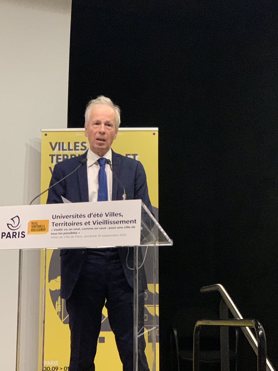 Ouverture #villesterritoiresetvieillissement par l’honorable Stéphane Dion ambassadeur du 🇨🇦 Canada 🙏