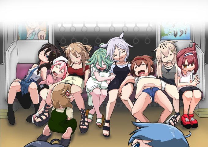 帰路
#艦これ 
#白露型 