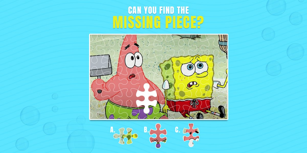 Tell us which is the ✅ option

Don't forget to watch SpongeBob SquarePants everyday, at 8 AM only on Nick HD+

#SpongeBob #Patrick #Puzzle #NickHD #Nickelodeon