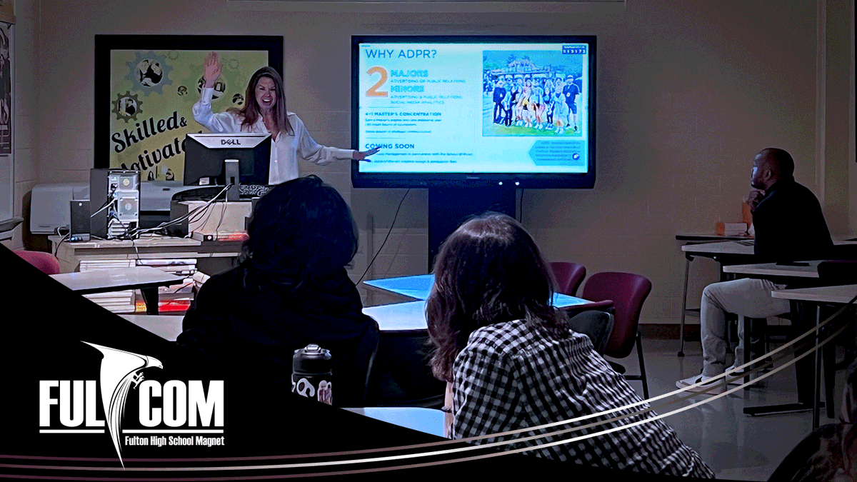 MsCampbell6's tweet photo. Thank you CCI &amp; The Tombras School of Advertising &amp; PR, and the UT Office of Communications &amp; Marketing for the amazing presentation for our FulCom Design students. https://t.co/7NPbl85CHD