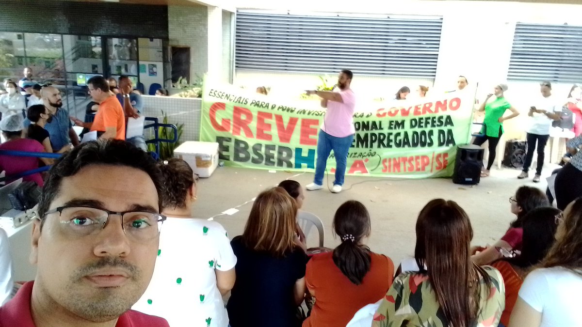 Sintsep_SE's tweet photo. Assembleia dos trabalhadores da @Ebserh_Gov agora. Pela ratificação das propostas registradas no @TST_Oficial para julgamento no dia 10 de outubro de 2022. https://t.co/BknYqNcSOD