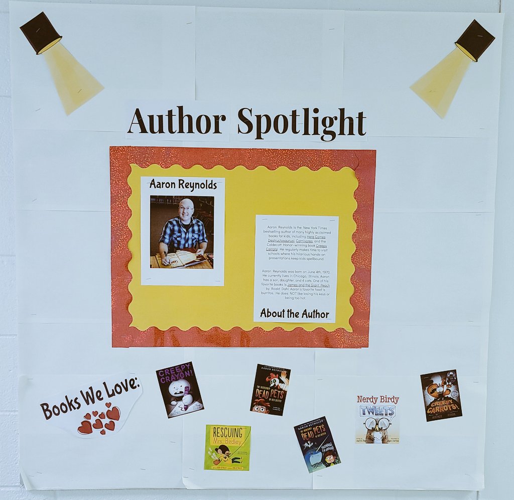 knsmediacenter's tweet photo. October Author Spotlight on one of our very favorites, Aaron Reynolds! https://t.co/aLoemegE4u