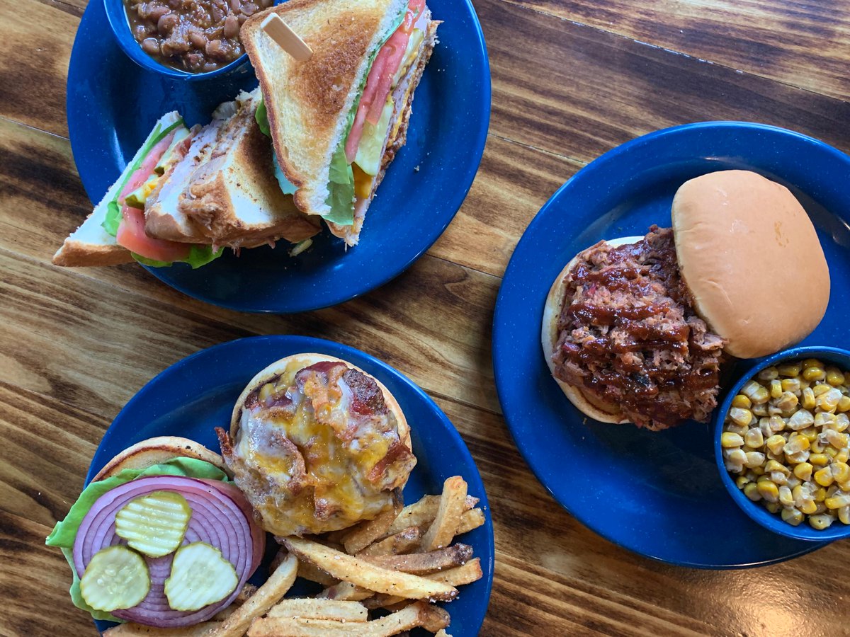 We are opening today at 11am for normal hours! Let us get you a yummy meal and a cocktail! 🐷🥃