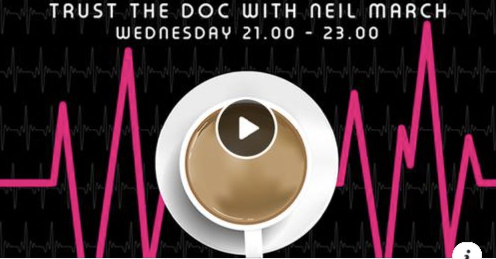 9PM Wed 5 Oct #TrustTheDoc @365Radiodotco. 2 hours of the hottest current trax from new names to stadium headliners incl: @lauranhibberd @beabad00bee @claregrogan2 #Muse @iambrokli @GregAtkiMusic @AvolioStefania @Shane_dB_2021 @alienalarms @work1ngmensclub @ievadubova + more