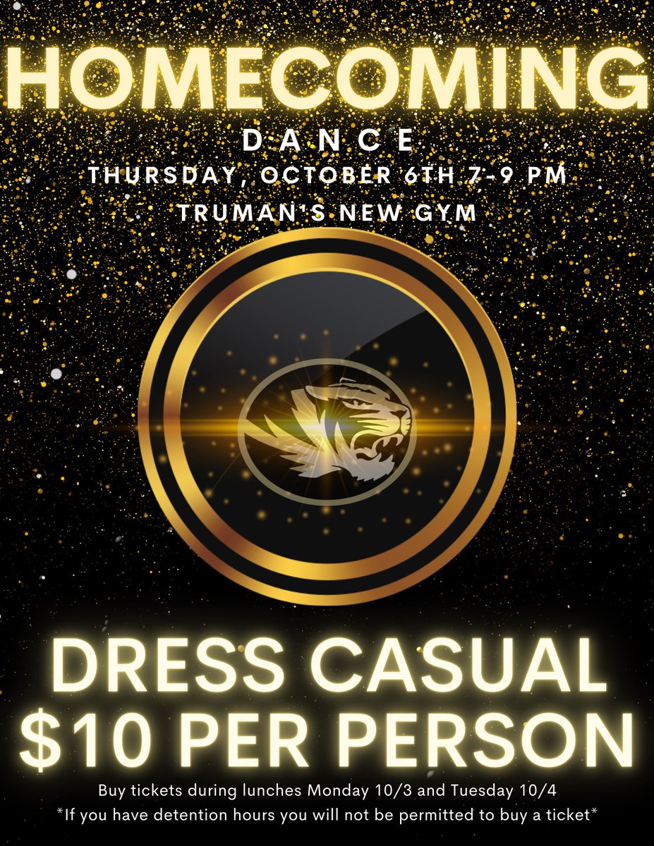 Come join us! <a href="/TrumanTigerBTSD/">TrumanTiger Pride</a> #TigerStrong #BTSDtigers