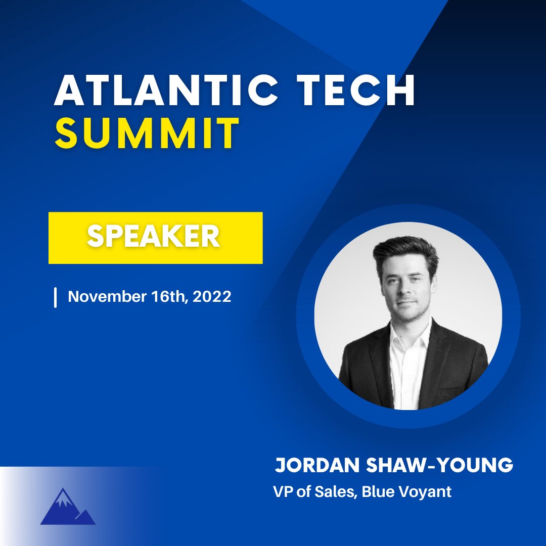 Registration for #ATS2022 is OPEN! 

Mark your calendar for the 4th annual Atlantic Tech Summit, the East Coast's premier technology conference. 

On November 16th, 2022 join our speaker Jordan Shaw-Young who is taking to the stage!

Buy your tickets TODAY! Link in bio! 🎫