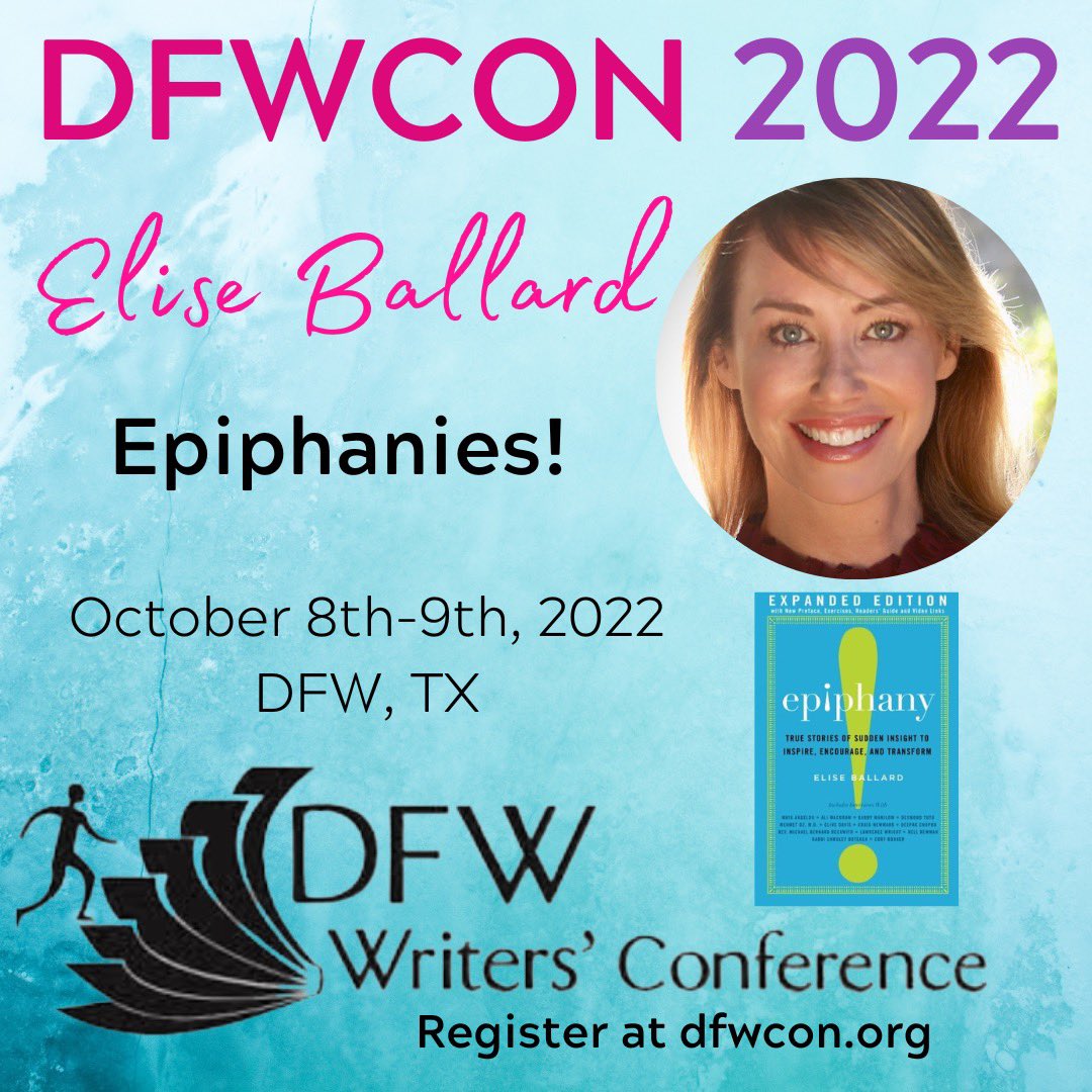eliseballard's tweet photo. Excited about this one in Dallas Oct 8-9, y’all. Great lineup, good times. ✍️✨💛✨https://t.co/onwFXpJyww✨@dfwcon #writersconference #dfwcon https://t.co/YAxSH3bgAz