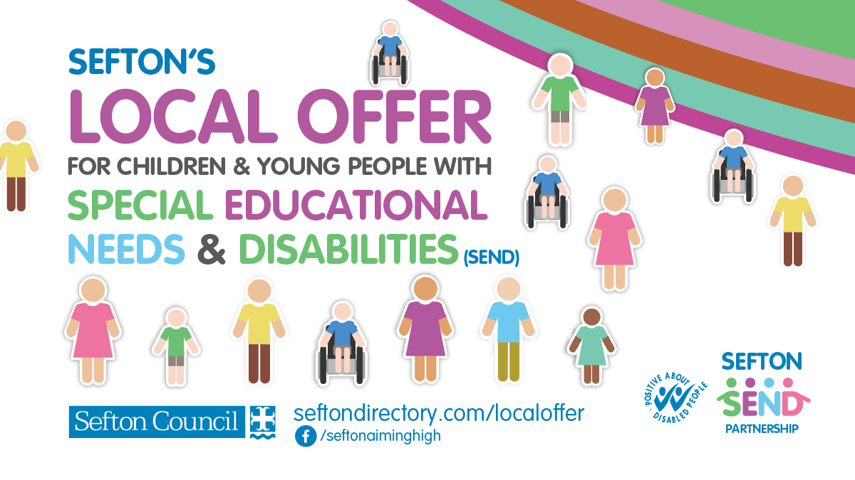 seftoncouncil's tweet photo. Do you know of any Sefton children with special education needs or a disability? We can help! 🌟
To find out what support is available please visit Sefton’s SEND Local Offer https://t.co/iQVjEOq62i https://t.co/bQl0ZNonGL
