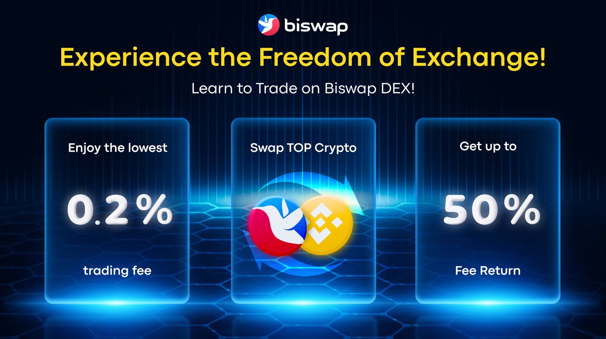Biswap_Dex's tweet photo. 💰Feel The Freedom of Exchange💰

@Biswap_Dex is a special place for traders!
And we can prove it easily👇

💸The lowest 0.2% trading fee
💸Fast, safe &amp; easy exchange
💸Up to 50% Fee Return
💸Multi-Reward Pool

Try it yourself➡️https://t.co/wCe80ENpsp

Trade profitably on Biswap! https://t.co/R2ZW1fOfwy
