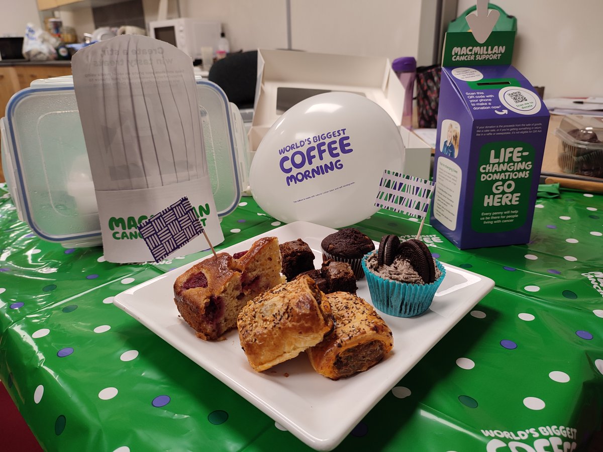 InfoEvaluation's tweet photo. #MacmillanCoffeeMorning is a 2 day event in the constructive evaluation office. CE has supported this great cause since 2017. Make sure to donate https://t.co/gqIPBGa5mz https://t.co/3LSAlwAdEy