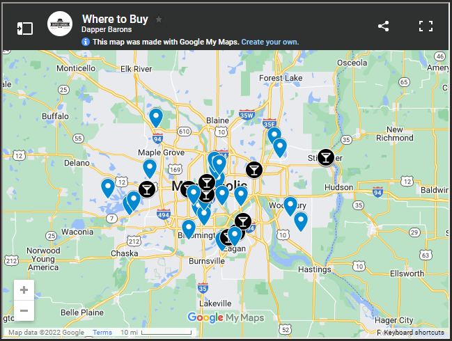 DapperBarons's tweet image. Did you know that Dapper Barons products can be found at nearly 40 different locations across Minnesota? 😲 Check out our new and improved "Where to buy" map on our website at --&amp;gt; lowcarbspirits.com/where-to-buy

#dontdrinkyoursugar #drinklocal #madeinmn