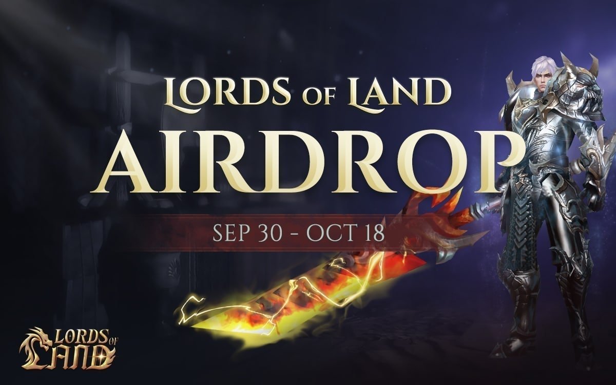 New #airdrop: Lords of Land Reward: 100 LORD (~$6) News: GameFi, DappRadar Distribution date: After TGE 🔗Airdrop Link: t.me/LordlandAirdro…