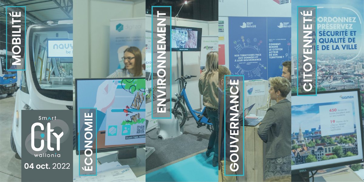 📌 Mobilité, gouvernance, environnement, économie ou citoyenneté...

Voici les grandes thématiques abordées lors de cette nouvelle édition du Congrès-Salon Smart City Wallonia !

➡️ Inscrivez-vous gratuitement ici : bit.ly/SCW22inscripti…