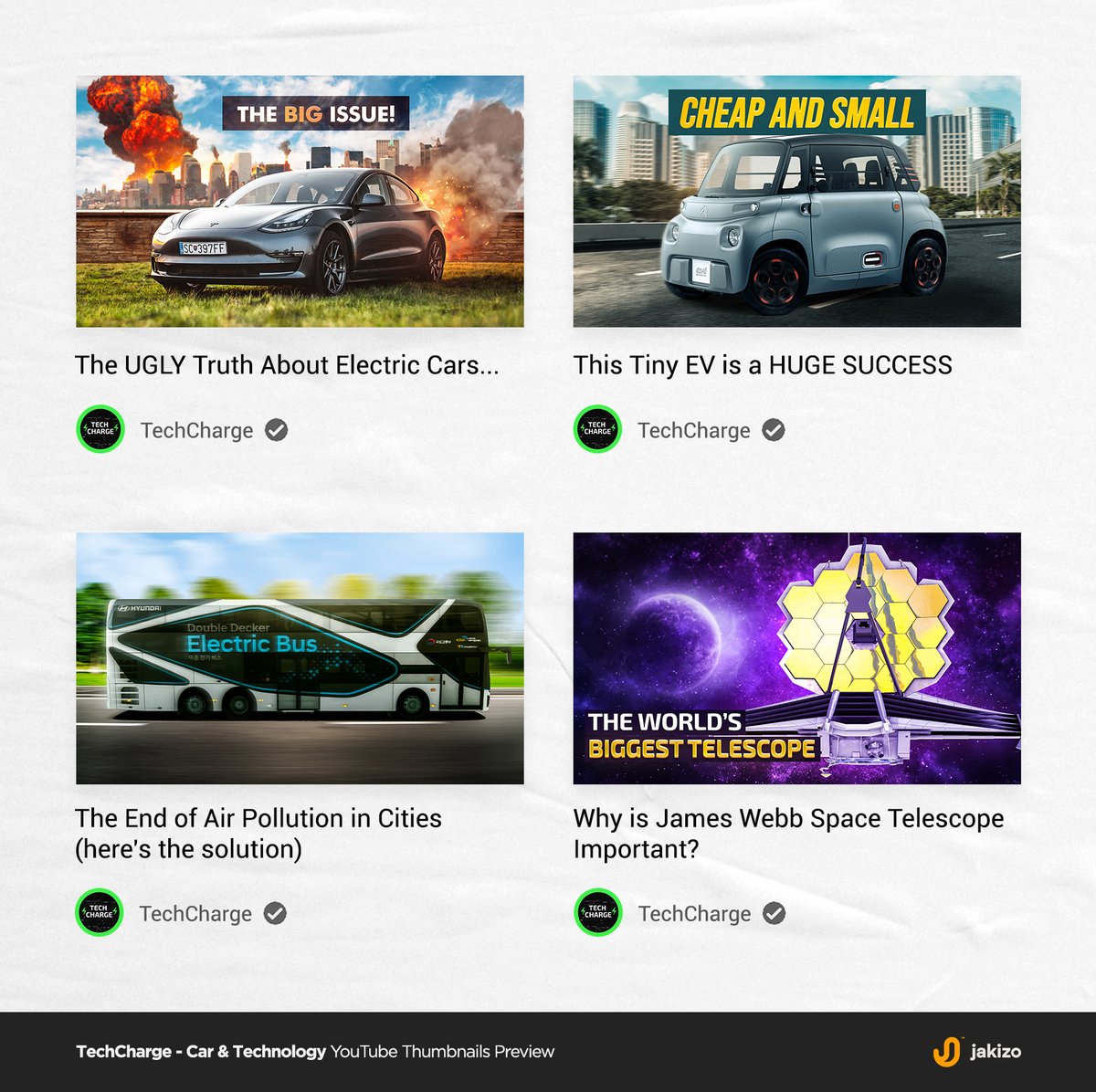 Thumbnails created for a Car &amp; Space Technology YouTube channel. 

Let me know your thoughts or feedback on them in the replies. 

DMs are always open for inquiries 📨