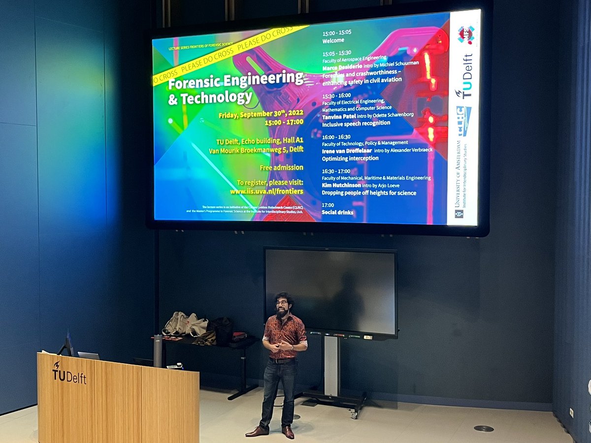 How cool is this, #Forensic Engineering and Engineering for #Forensics Looking forward to a great and inspiring <a href="/CvLHC/">CLHC</a> meeting. Thanks to our host <a href="/ArjoSciPhoto/">Arjo Loeve</a> from <a href="/DelftForensics/">TUDelft Forensics</a>