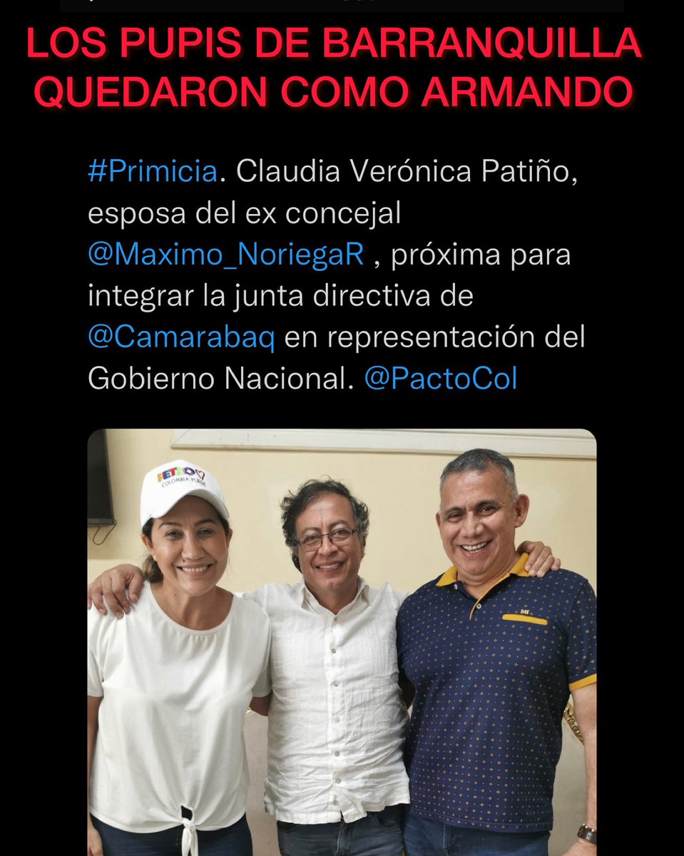 CirculaEnRedes_'s tweet photo. Los pupis de #Barranquilla quedados como Armando, m….. #CirculaEnRedes https://t.co/1C3B0FEOX8