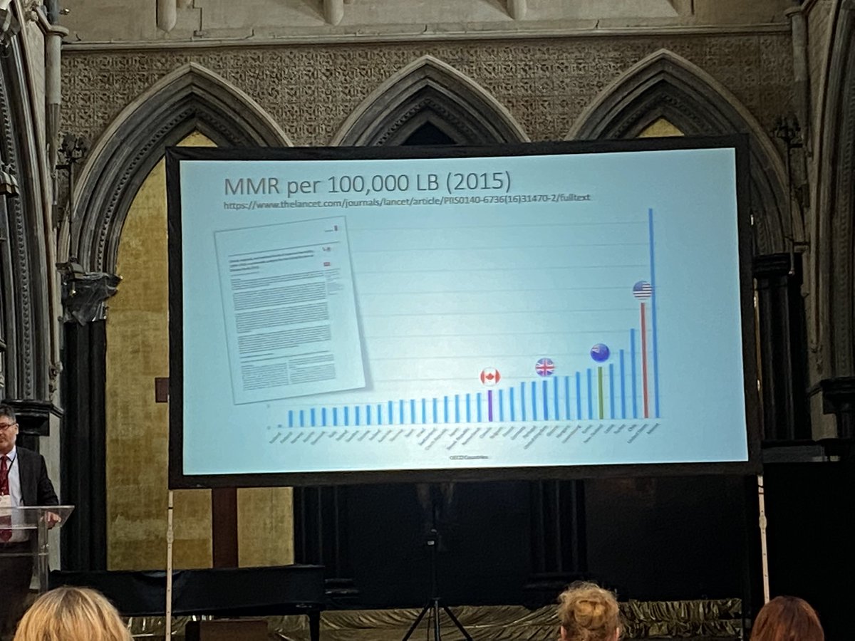 Stringer4Kate's tweet photo. Maternal mortality in πΊπΈ TWICE as high as π¨π¦ π @BICSoc Global health care systems - What is going to happen in the UK in the coming years? #BICS2022 https://t.co/kxGyrq92dR