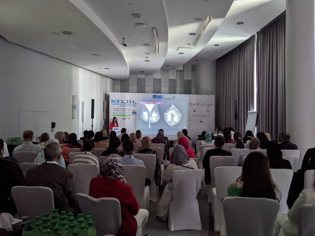 YousarJafar's tweet photo. Day 2 of #RCRDubai and I just delivered my first International presentation for the Nottingham Breast Institute on Contrast-Enhanced Spectral Mammography. What an amazing experience! https://t.co/n1WXKrQ95S