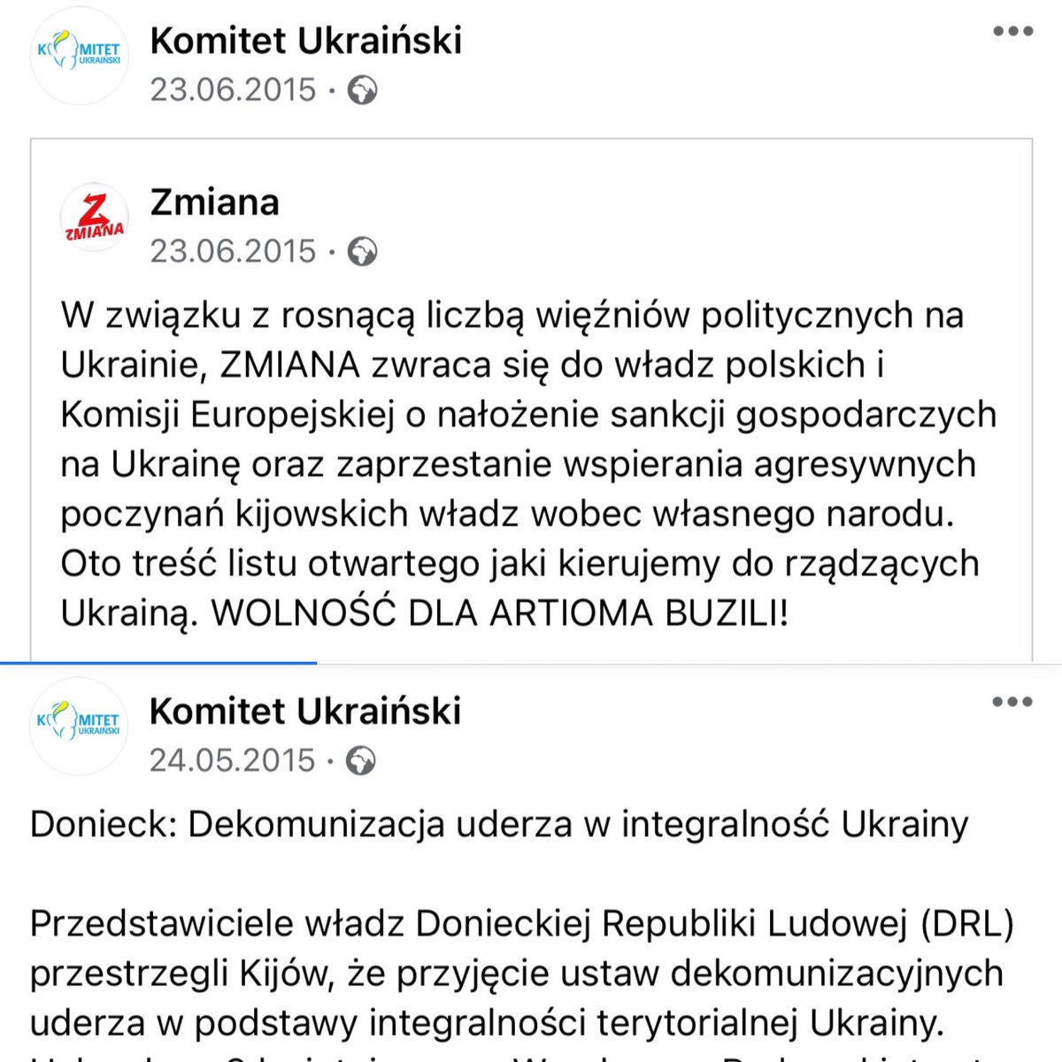 ToNiePrzejdzie's tweet photo. 2/ Kamiński działa razem Mateuszem Piskorskim w dwóch organizacjach: w Fundacji #MINP i tzw Komitecie Ukraińskim, którego profil FB to warta studiów ale podupadła tuba rosyjskiej propagandy. Bardziej wylewny w kwestii poglądów, Kamiński jest u siebie na profilu. https://t.co/6QE7xvN1xu