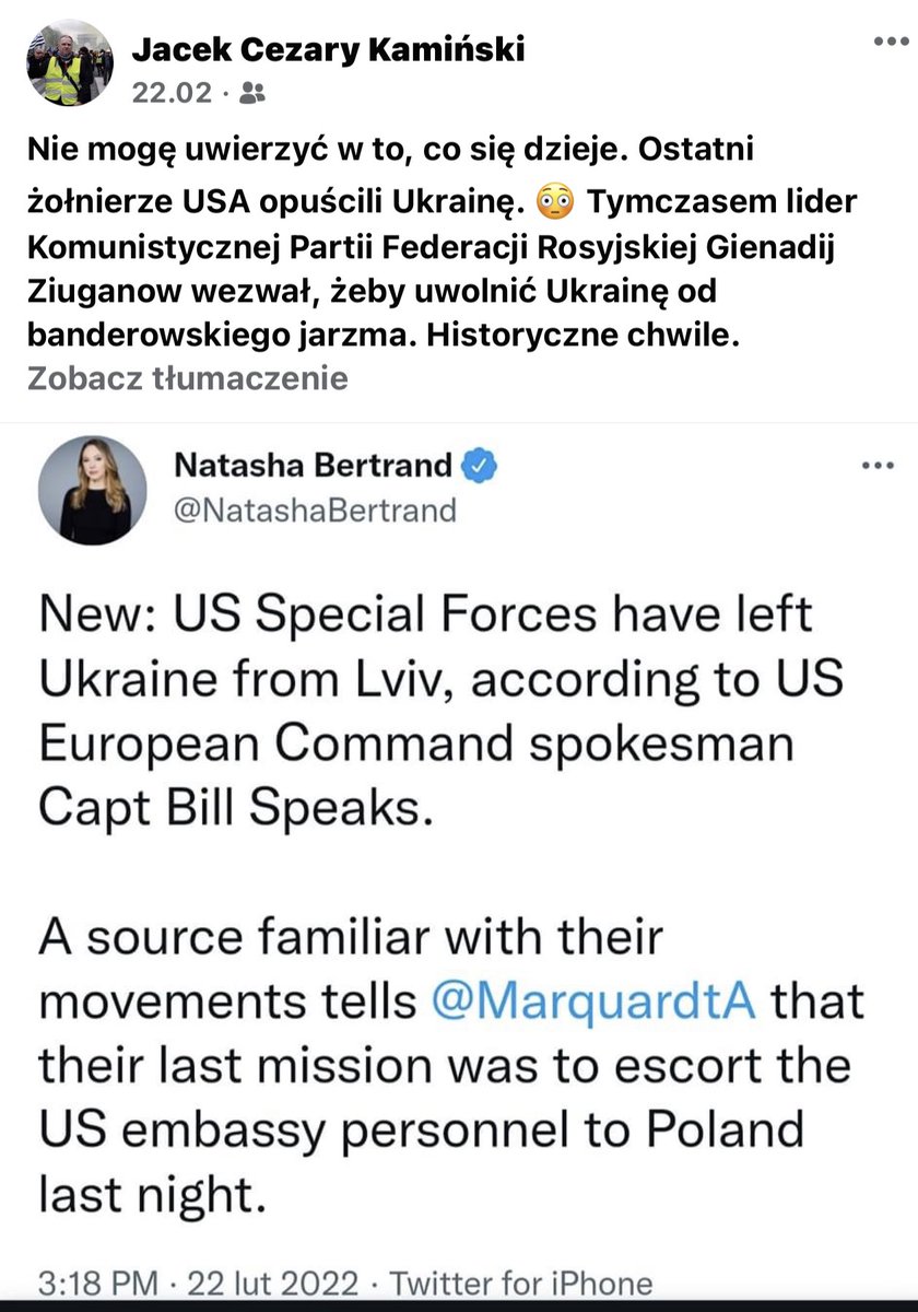 ToNiePrzejdzie's tweet photo. 2/ Kamiński działa razem Mateuszem Piskorskim w dwóch organizacjach: w Fundacji #MINP i tzw Komitecie Ukraińskim, którego profil FB to warta studiów ale podupadła tuba rosyjskiej propagandy. Bardziej wylewny w kwestii poglądów, Kamiński jest u siebie na profilu. https://t.co/6QE7xvN1xu